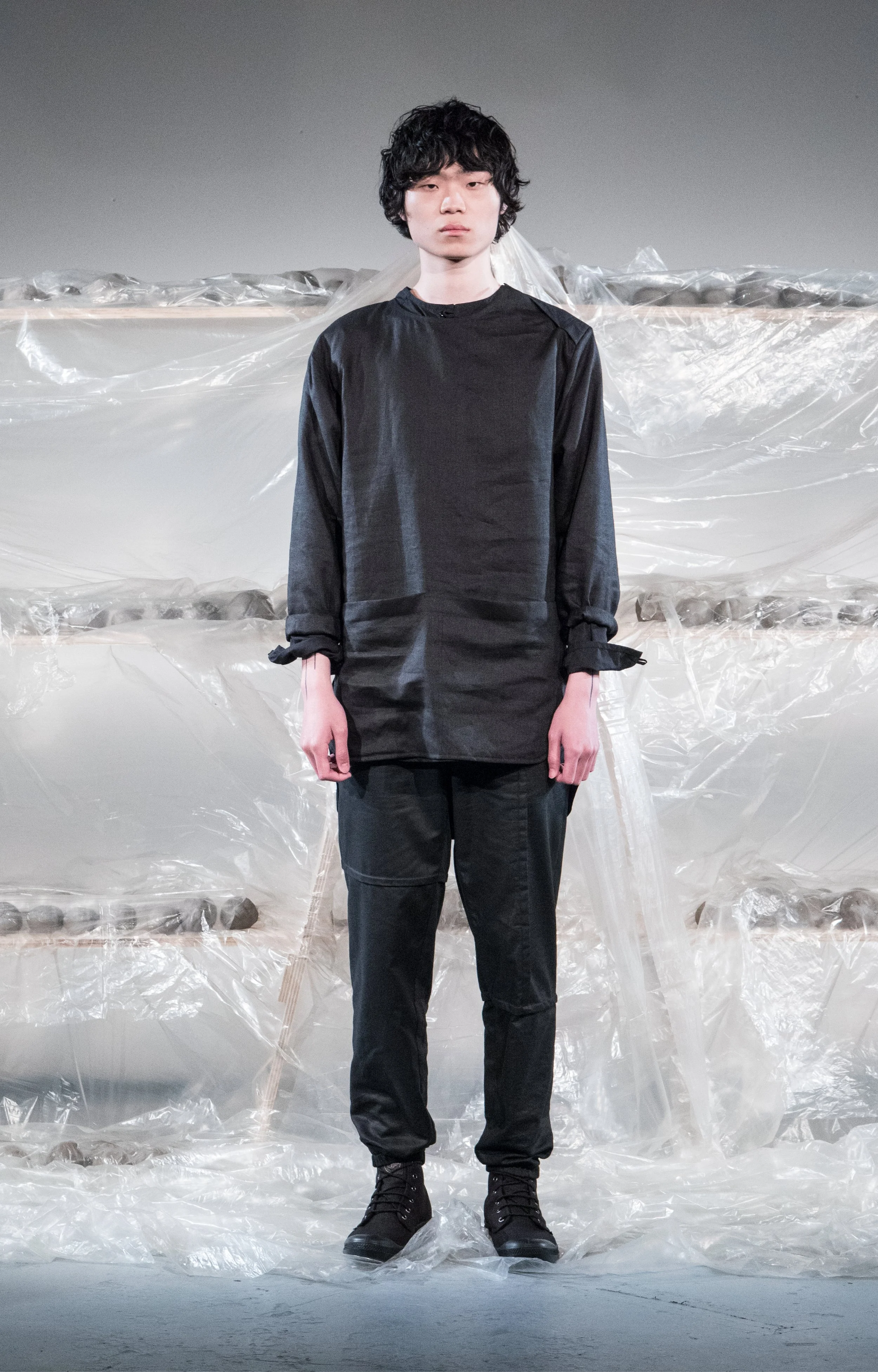 Phoebe English Man コート PHOEBE ENGLISH MAN PATCHED FOODED COAT フィービー